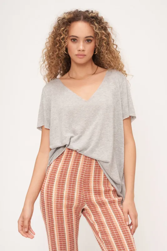 The Original Textured V - Heather Grey sold by Project Social T