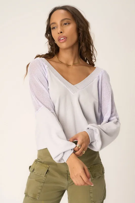 Harley Seamed V-Neck Pullover made by Project Social T