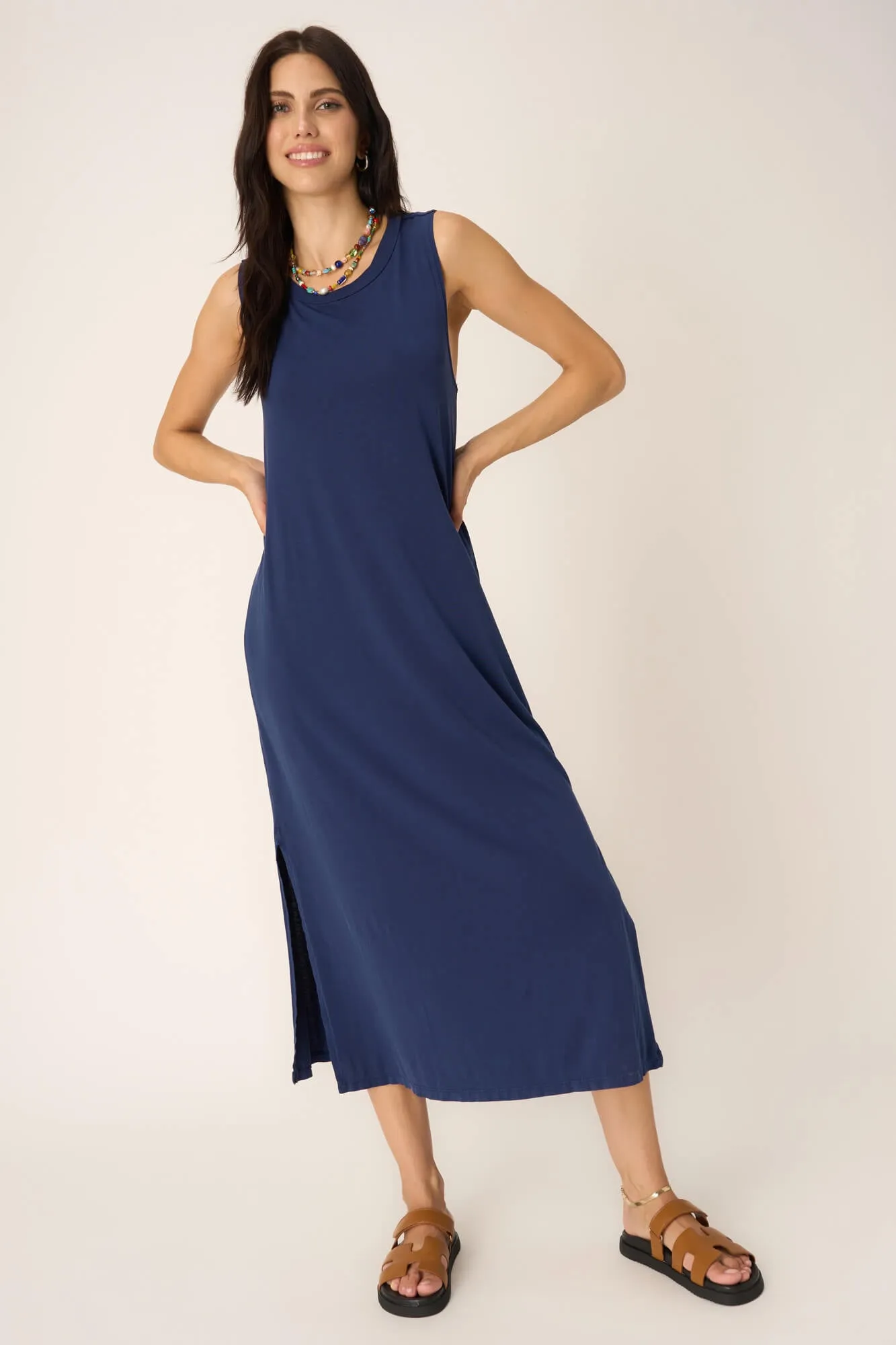 Darla Twist Back Washed Tank Dress - DW Navy Bliss sold by Project Social T product image thumbnail 2