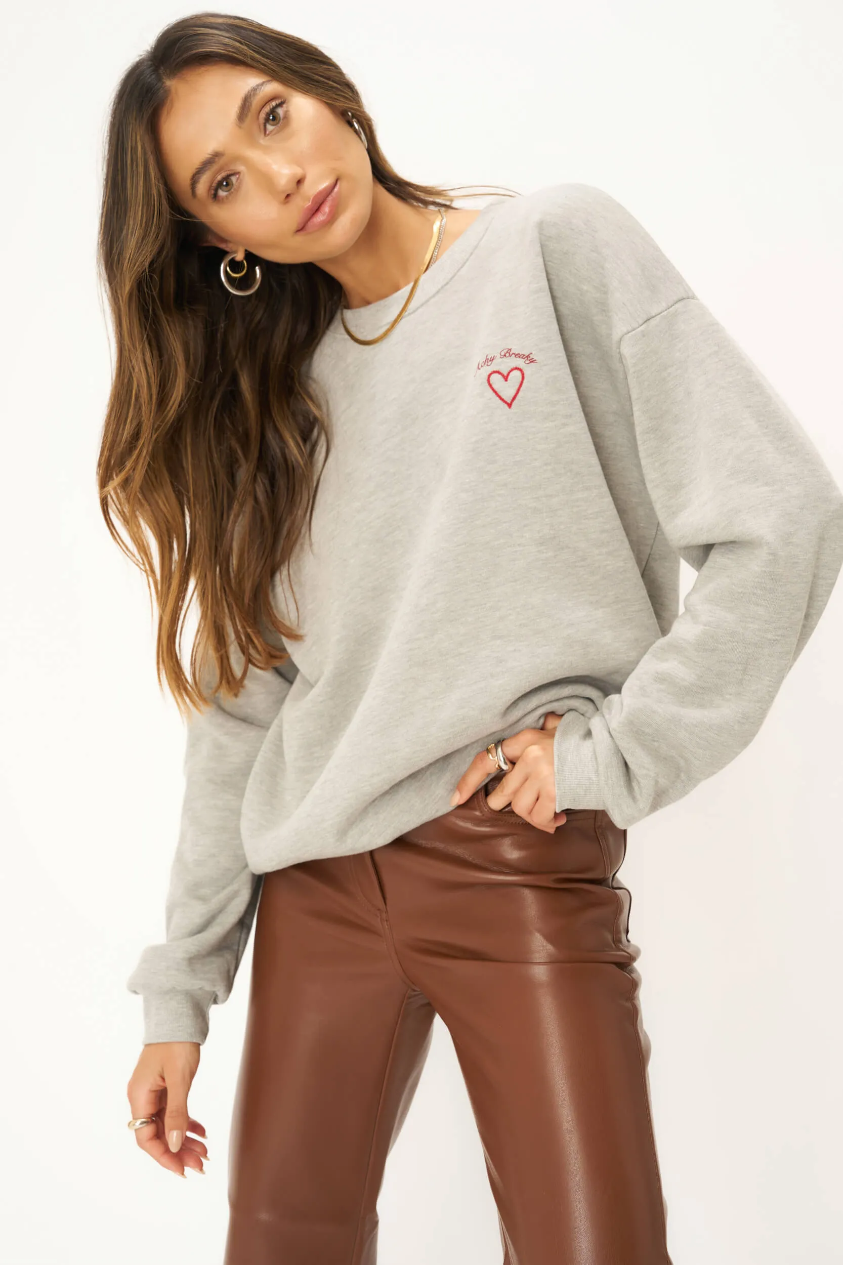 Achy Breaky Embroidered Sweatshirt sold by Project Social T
