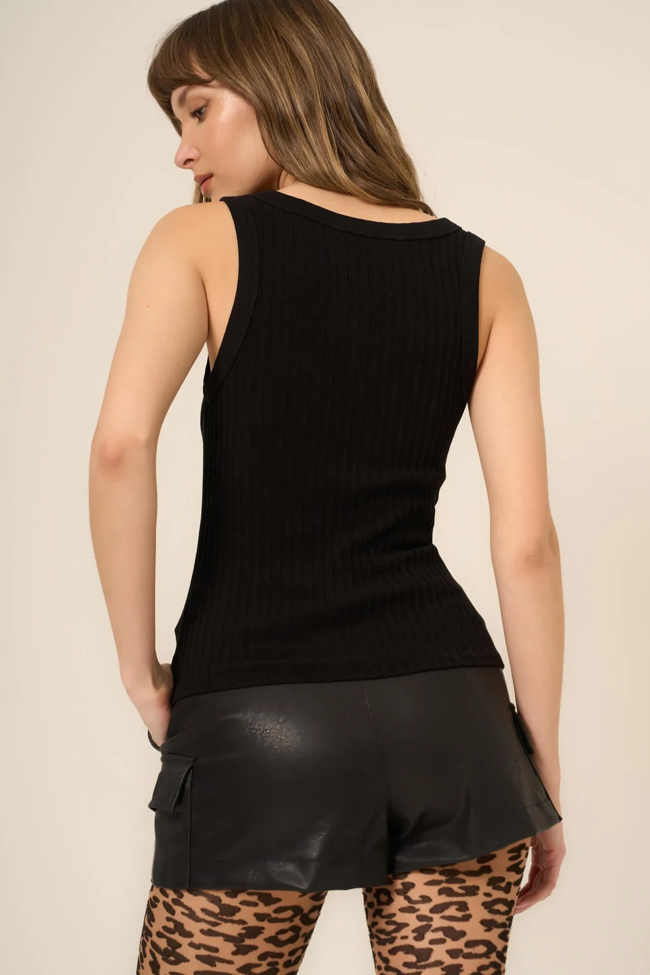 Cooper Sweater Rib Tank sold by Project Social T product image thumbnail 3