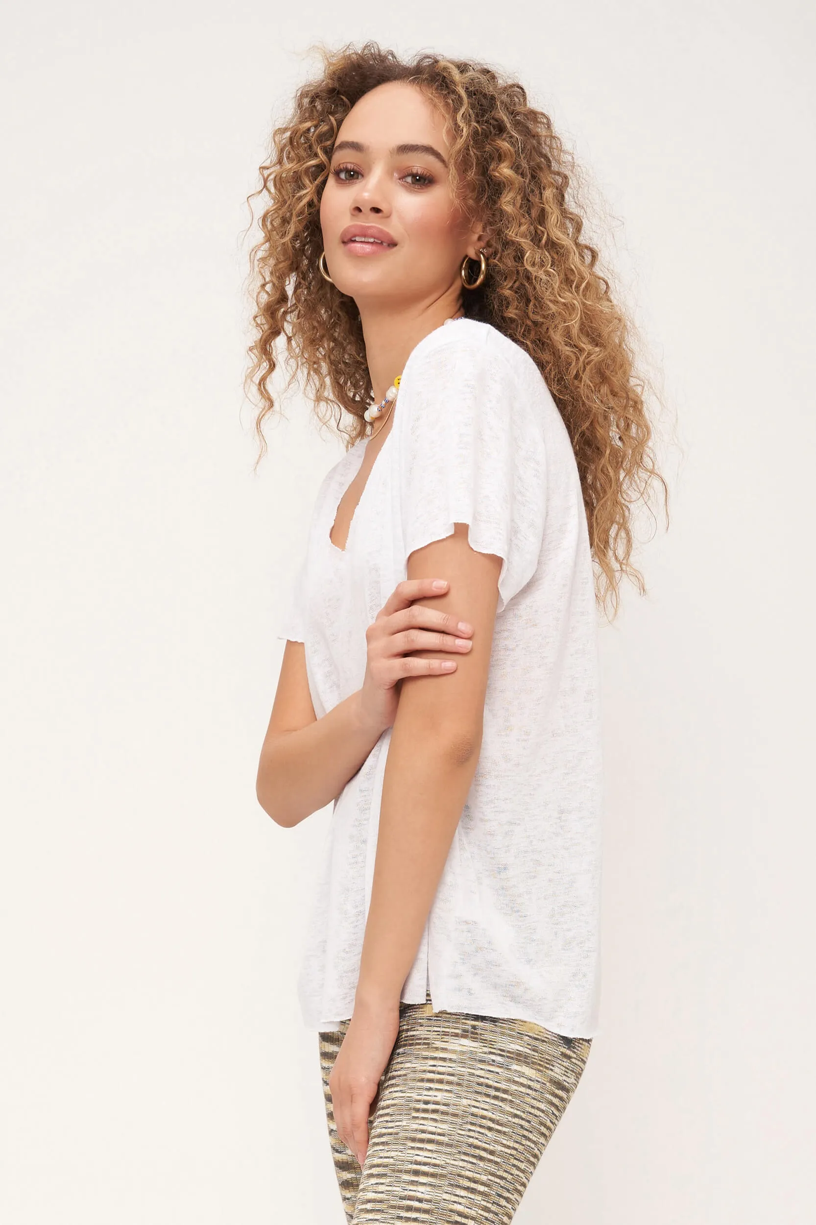 The Original Textured V - White sold by Project Social T product image thumbnail 5