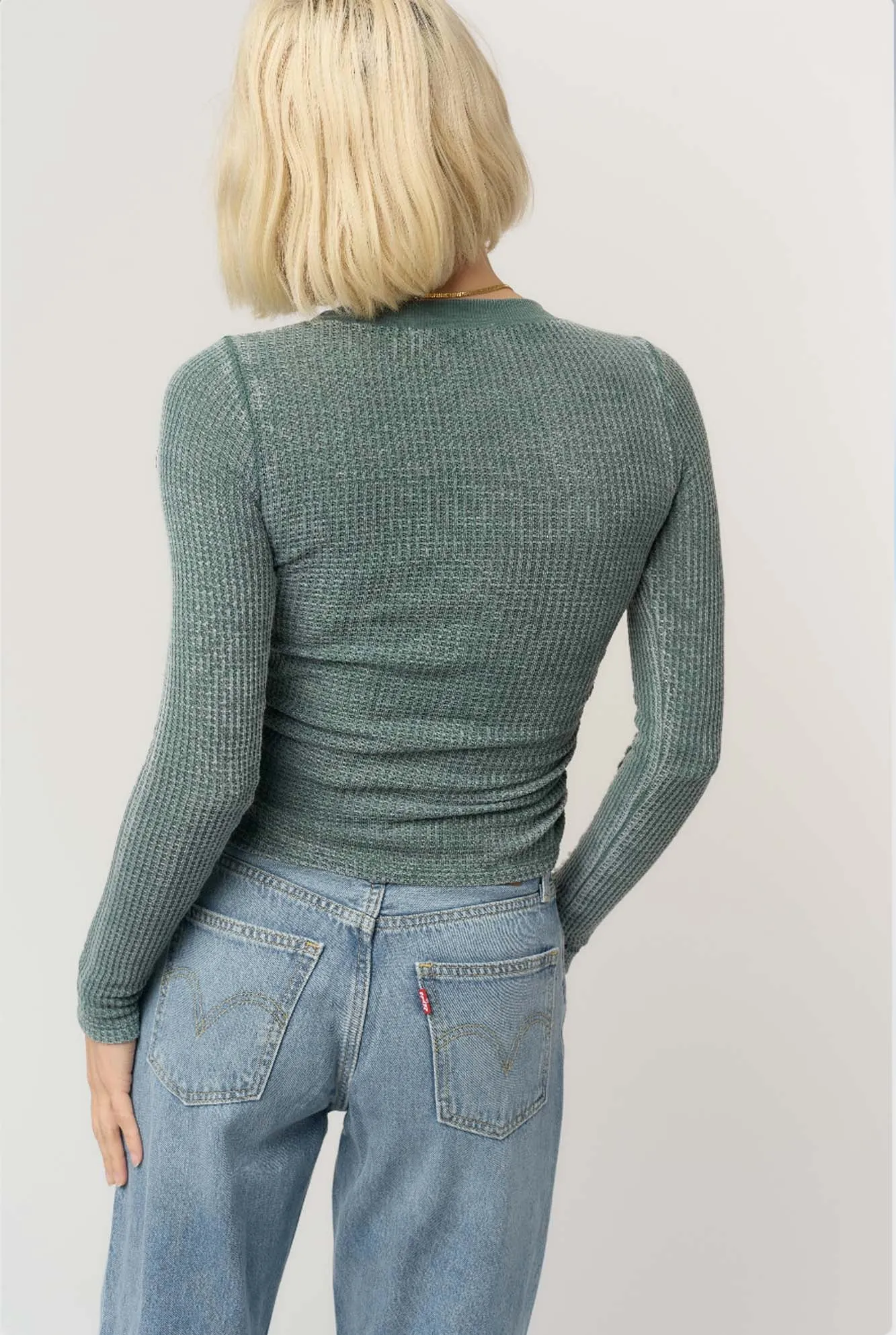 Colby Seamed Burnout Thermal Longsleeve sold by Project Social T product image thumbnail 4