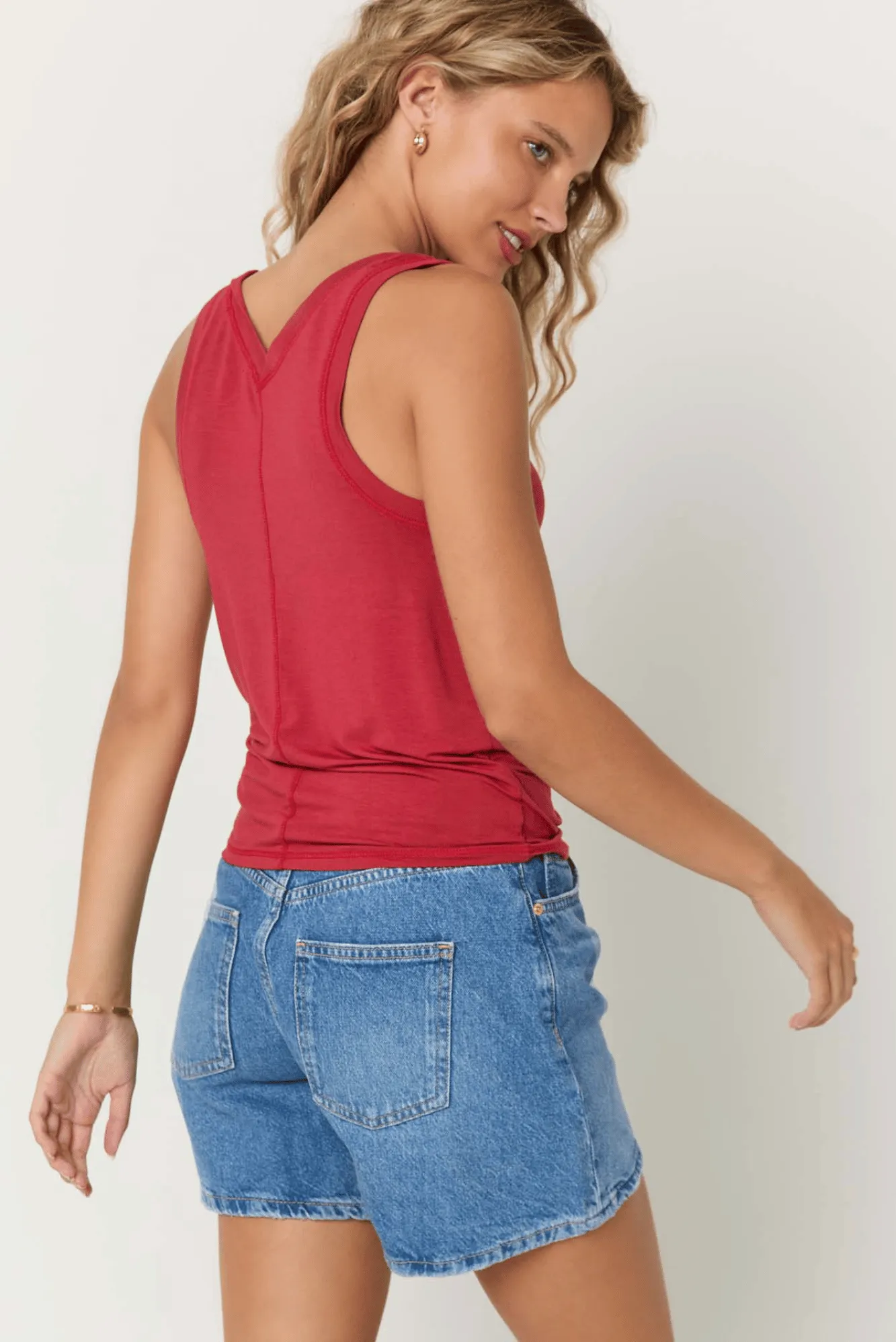 Lona V-Neck Tank sold by Project Social T product image thumbnail 3