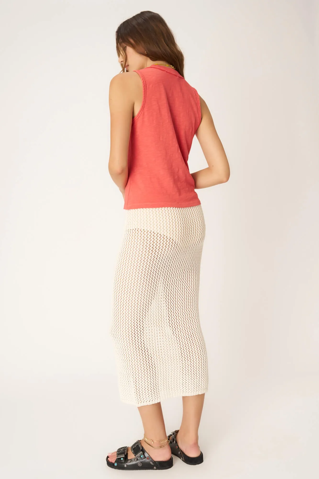 Let Me Know Relaxed Slub V Neck Tank sold by Project Social T product image thumbnail 5