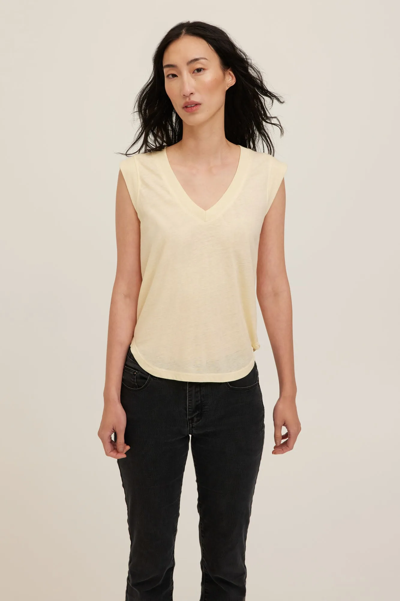 Rue V-Neck Tank sold by Project Social T