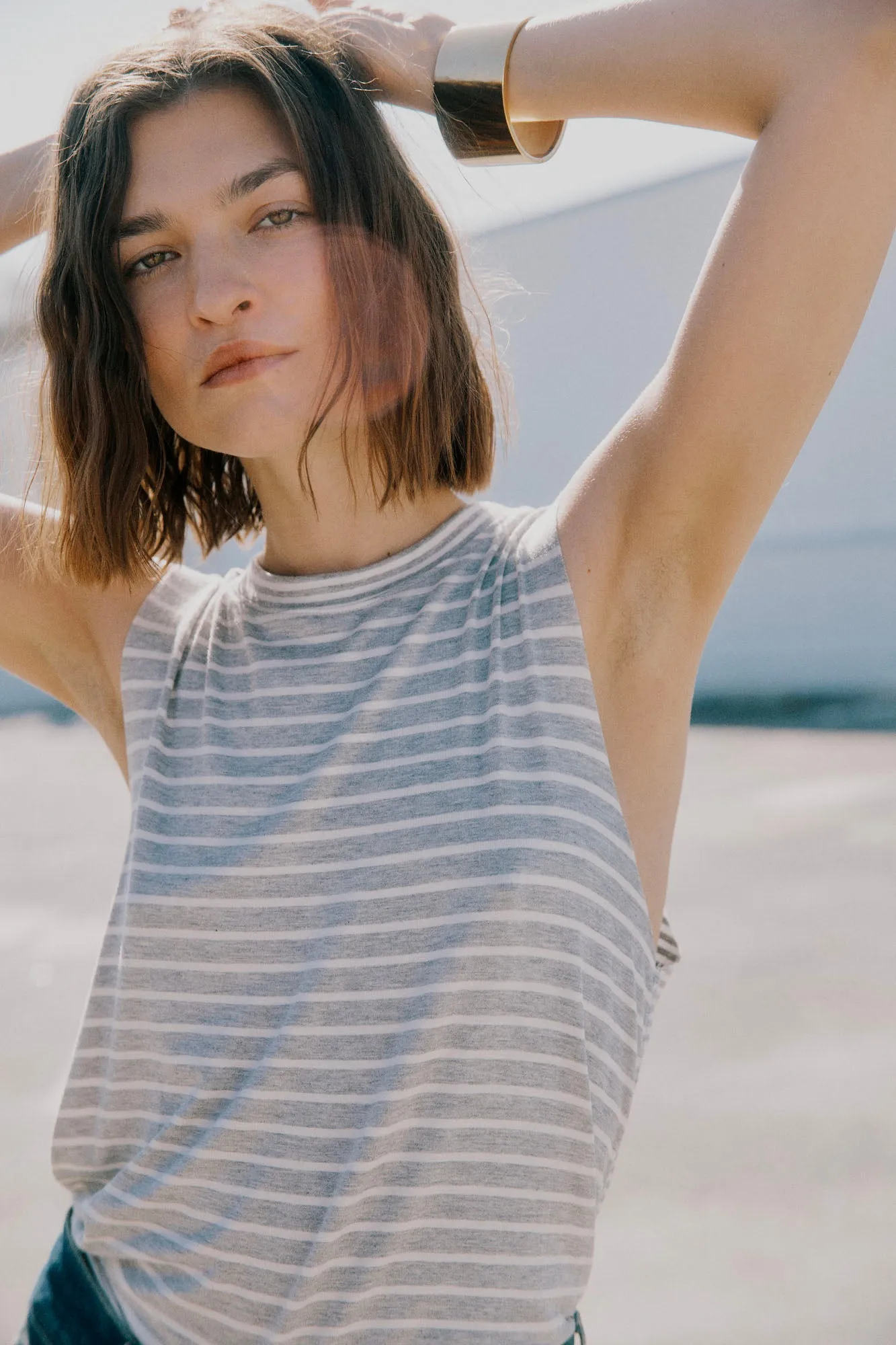 Extra Mixed Stripe Tank sold by Project Social T product image thumbnail 3