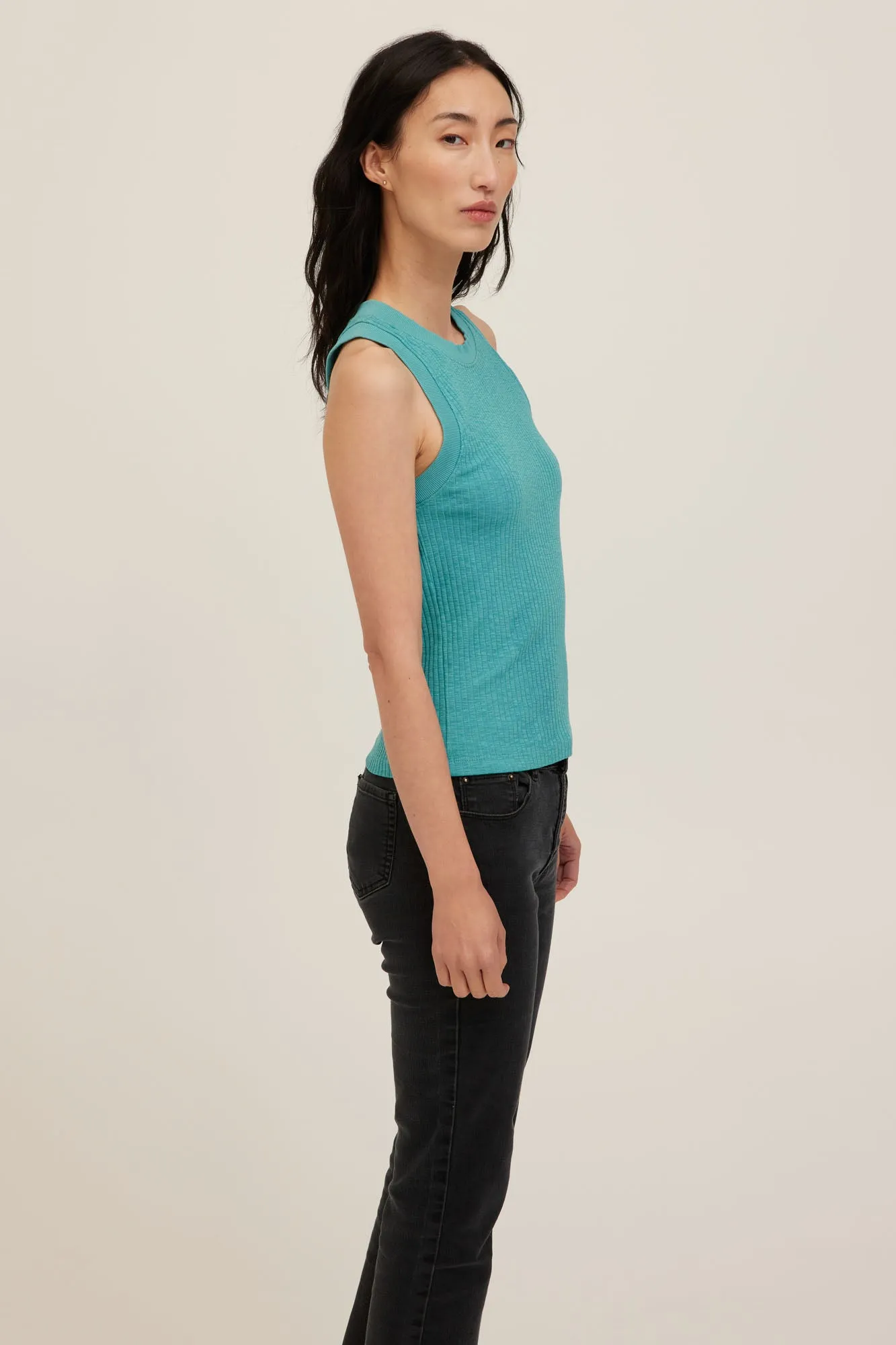 Player Fitted Racerback Rib Tank sold by Project Social T product image thumbnail 4