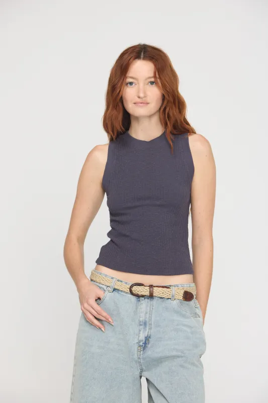 Player Fitted Racerback Rib Tank made by Project Social T