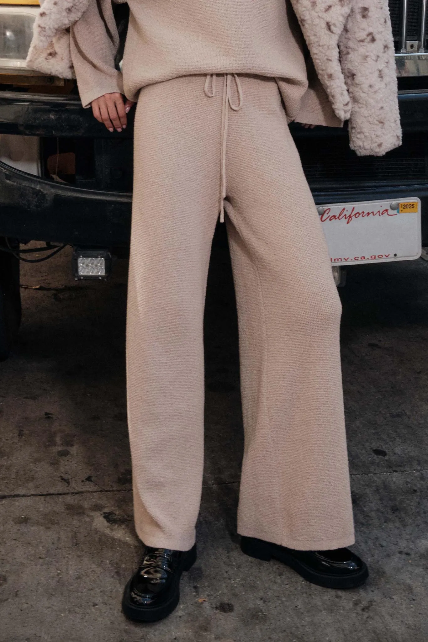 Feeling Great Textured Knit Wide-Leg Sweater Pants sold by Promesa product image thumbnail 2