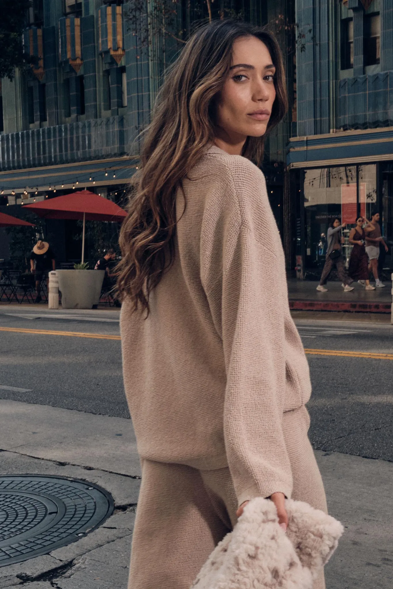 Looking Good Textured Knit Collared V-Neck Sweater sold by Promesa product image thumbnail 2