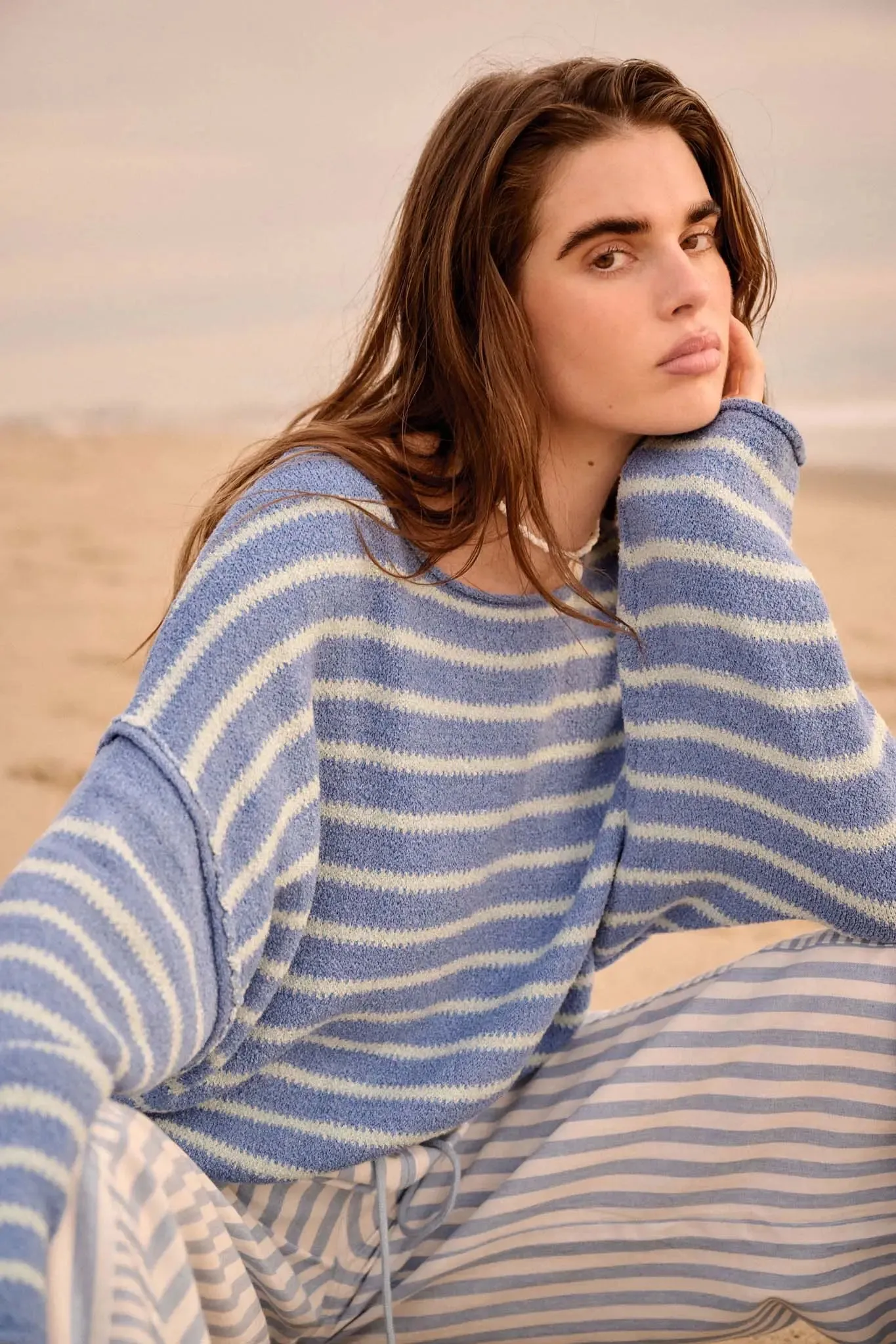 Stripe Hype Oversized Striped Sweater sold by Promesa product image thumbnail 5
