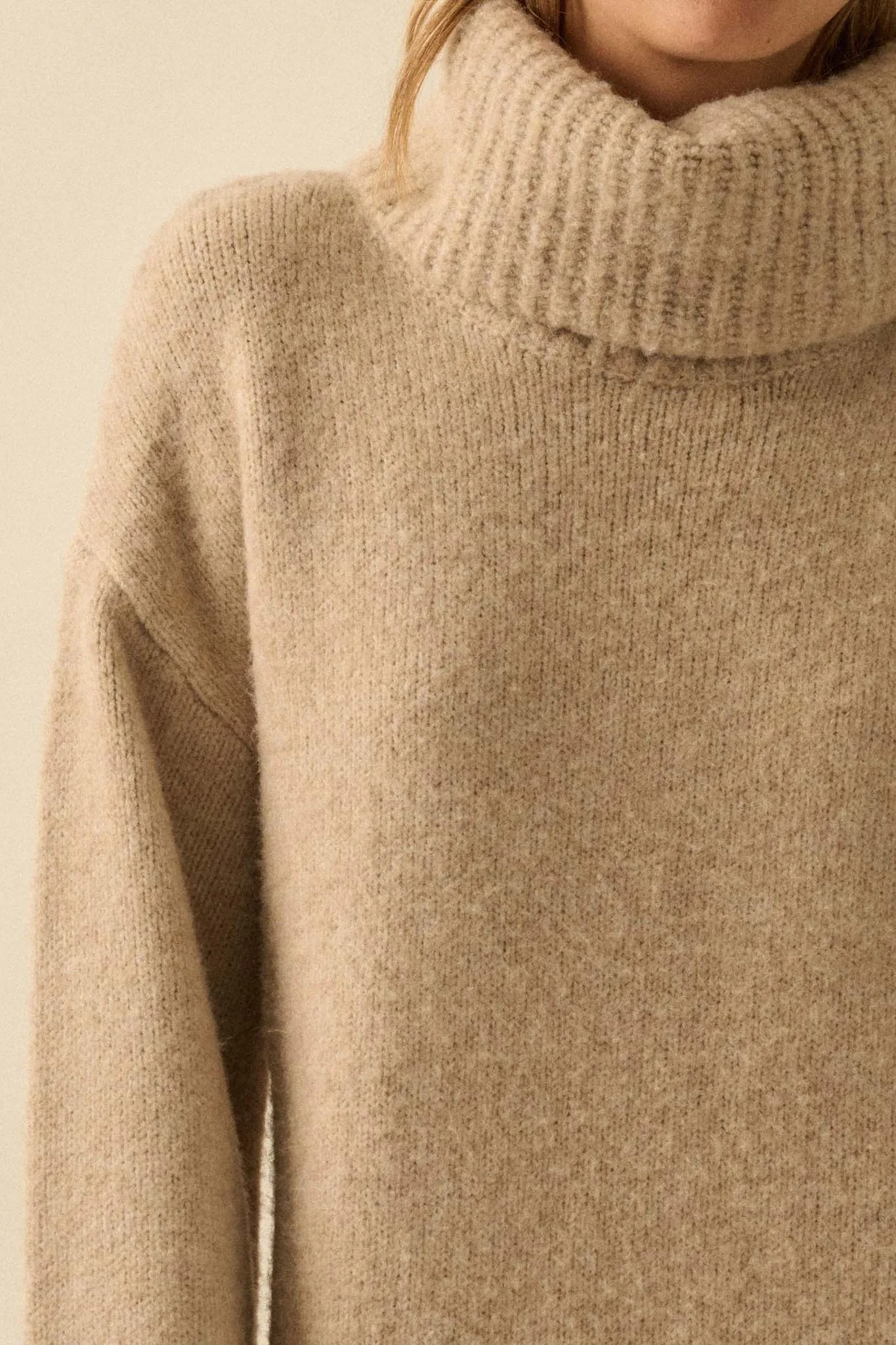Quiet Hour Turtleneck Midi Sweater Dress sold by Promesa product image thumbnail 4