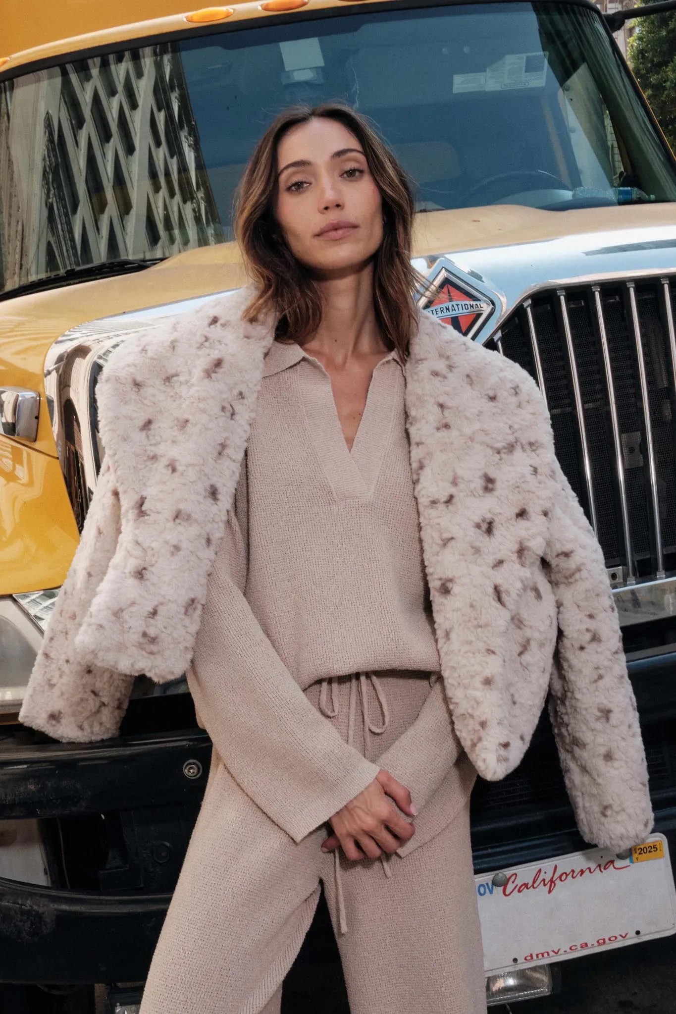 Beautiful Creature Spotted Faux Fur Jacket sold by Promesa product image thumbnail 3