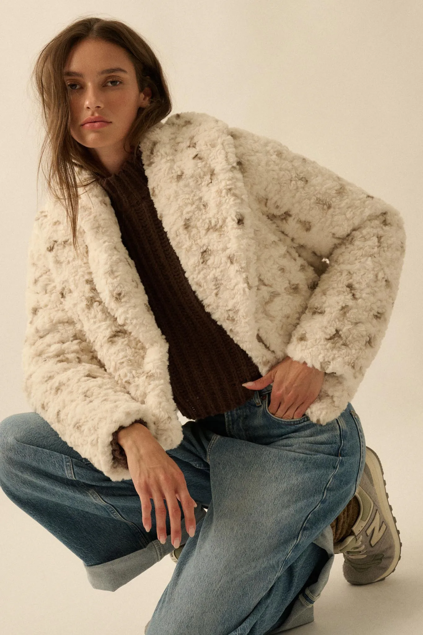 Beautiful Creature Spotted Faux Fur Jacket sold by Promesa product image thumbnail 4