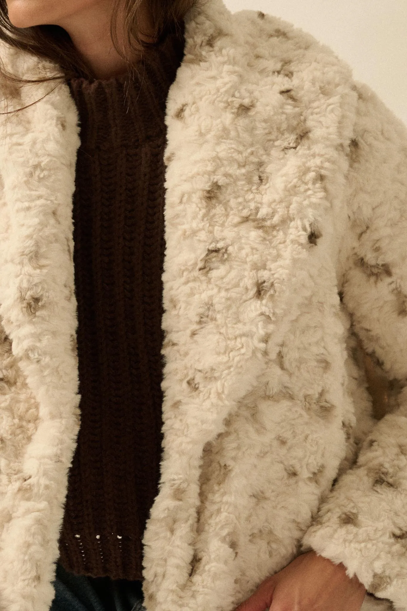 Beautiful Creature Spotted Faux Fur Jacket sold by Promesa product image thumbnail 5
