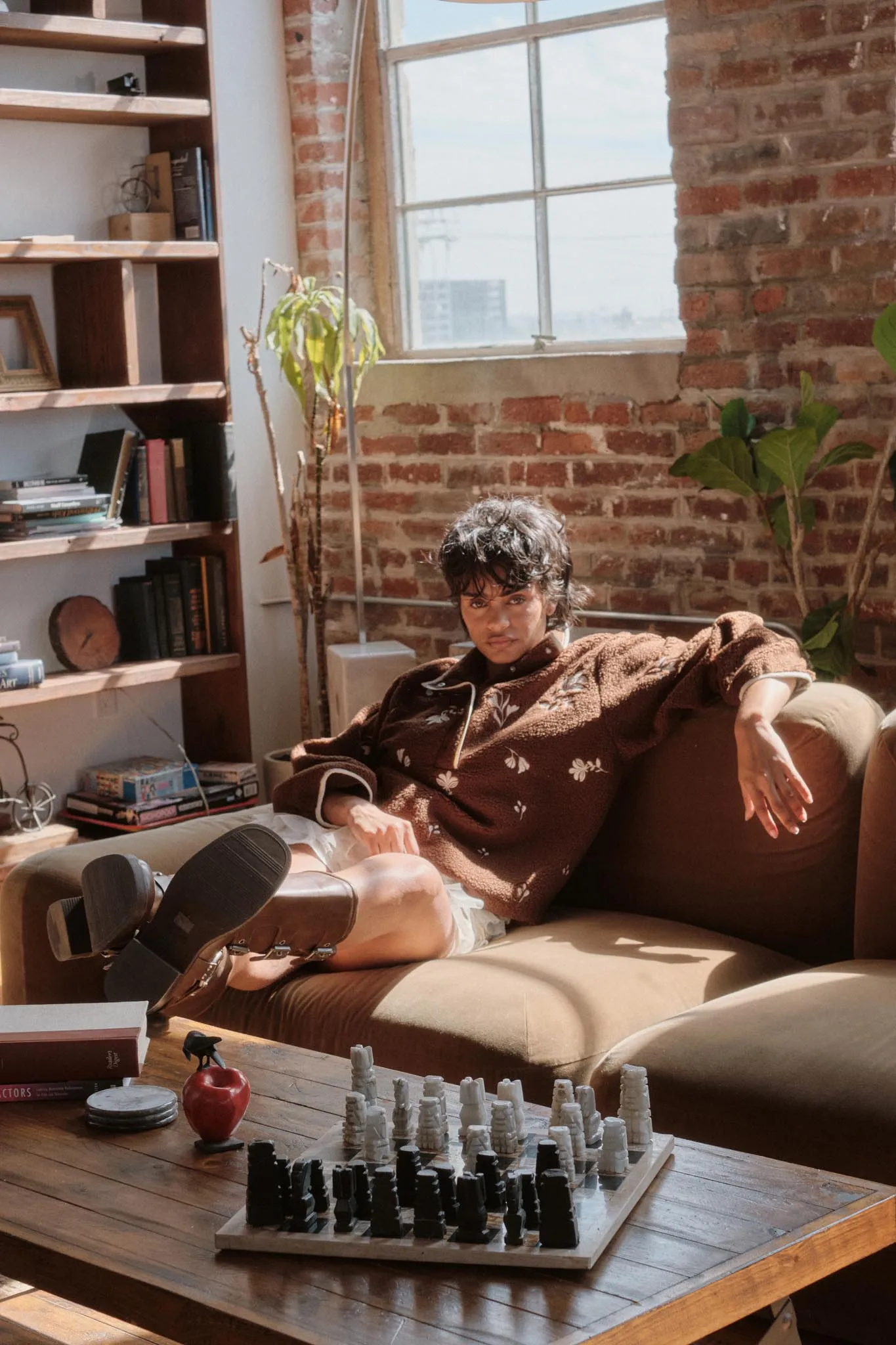 Plush Posies Floral-Embroidered Fleece Pullover sold by Promesa product image thumbnail 2