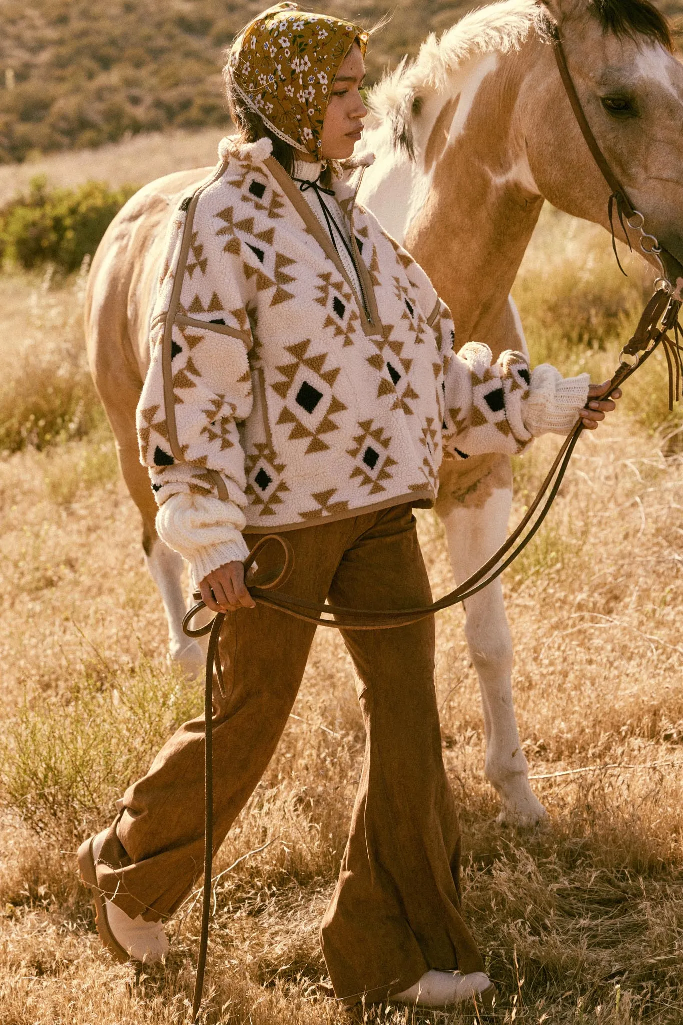 Sierra Sky Geo-Print Fleece Half-Zip Pullover sold by Promesa product image thumbnail 3