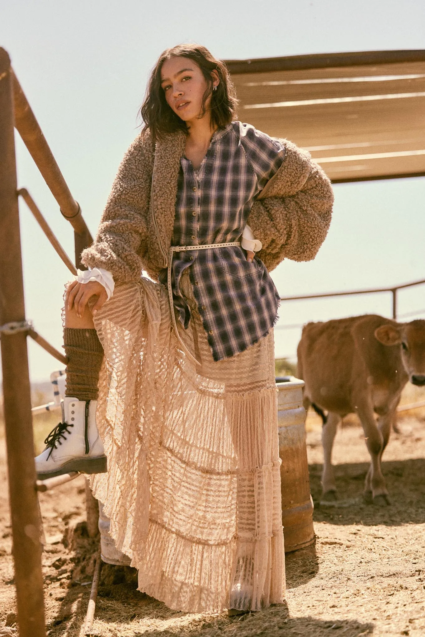 Warm Fuzzies Faux Shearling Zip-Up Teddy Jacket sold by Promesa product image thumbnail 2