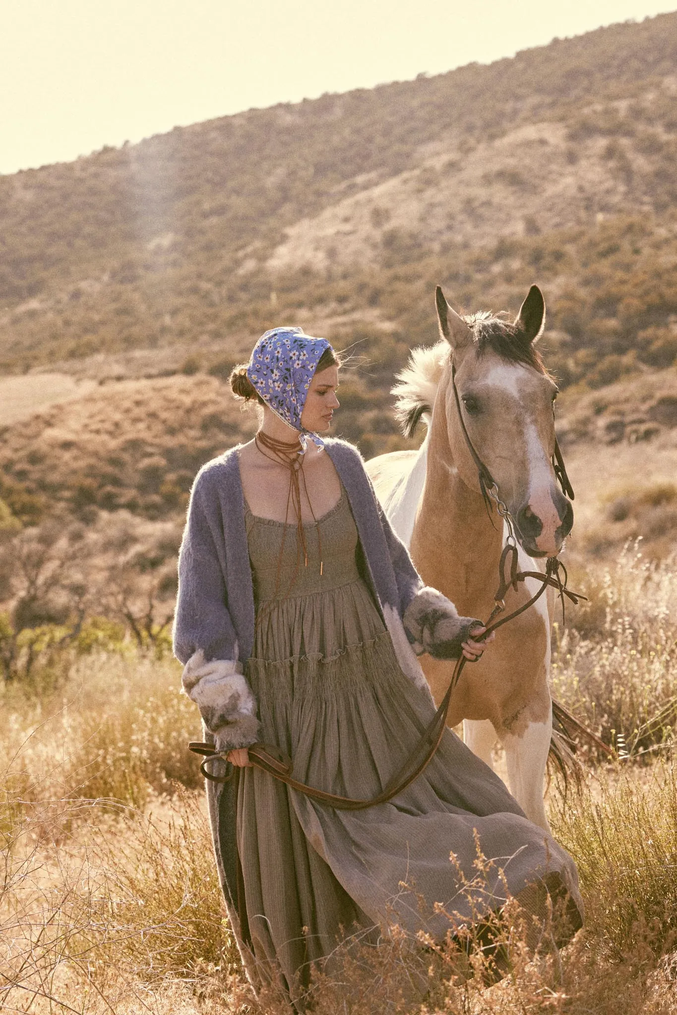 Love Story Smocked Tonal-Stripe Midi Peasant Dress sold by Promesa product image thumbnail 3