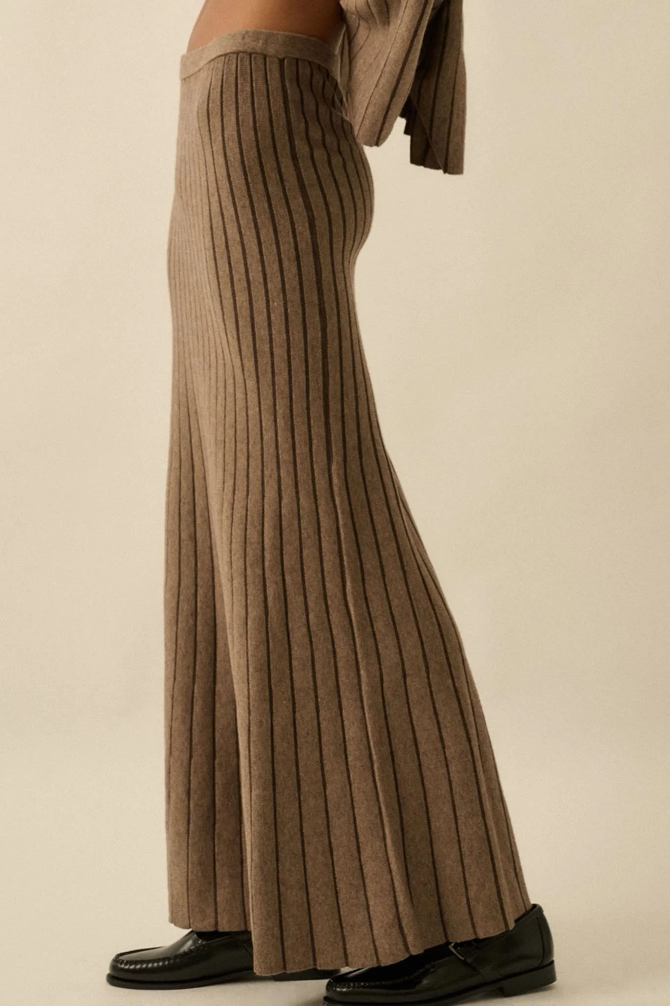 Next in Line Striped Mermaid Maxi Sweater Skirt sold by Promesa product image thumbnail 5