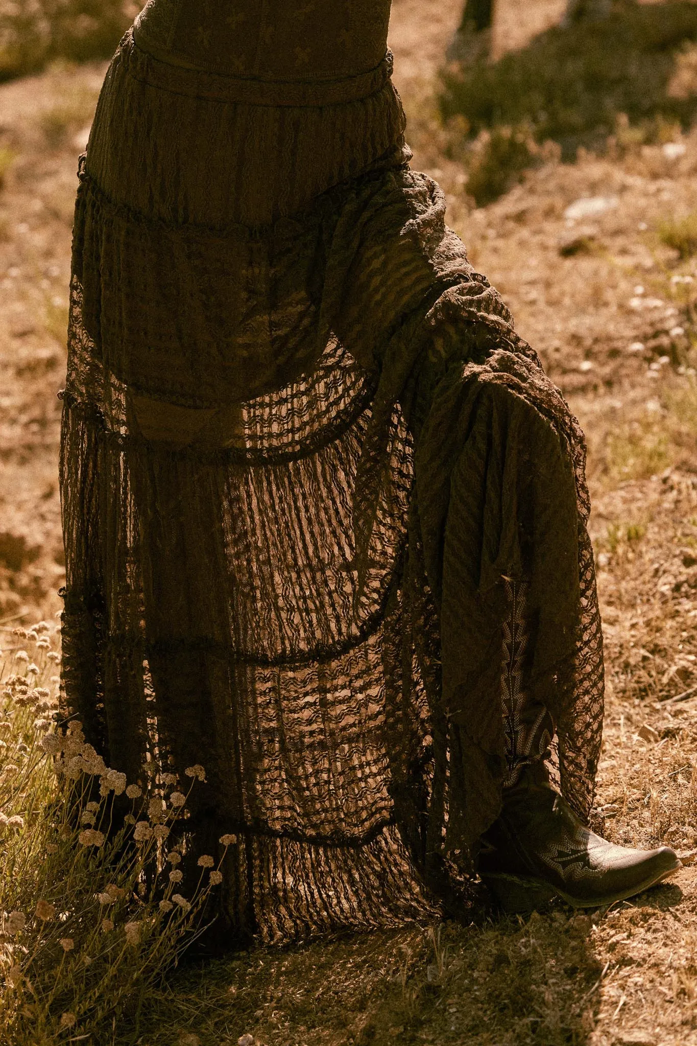 Dreaming of You Striped Lace Tiered Maxi Skirt sold by Promesa product image thumbnail 2