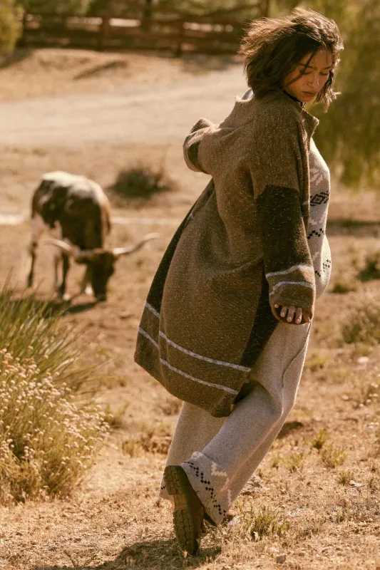 Good Earth Striped Open-Front Duster Cardigan sold by Promesa