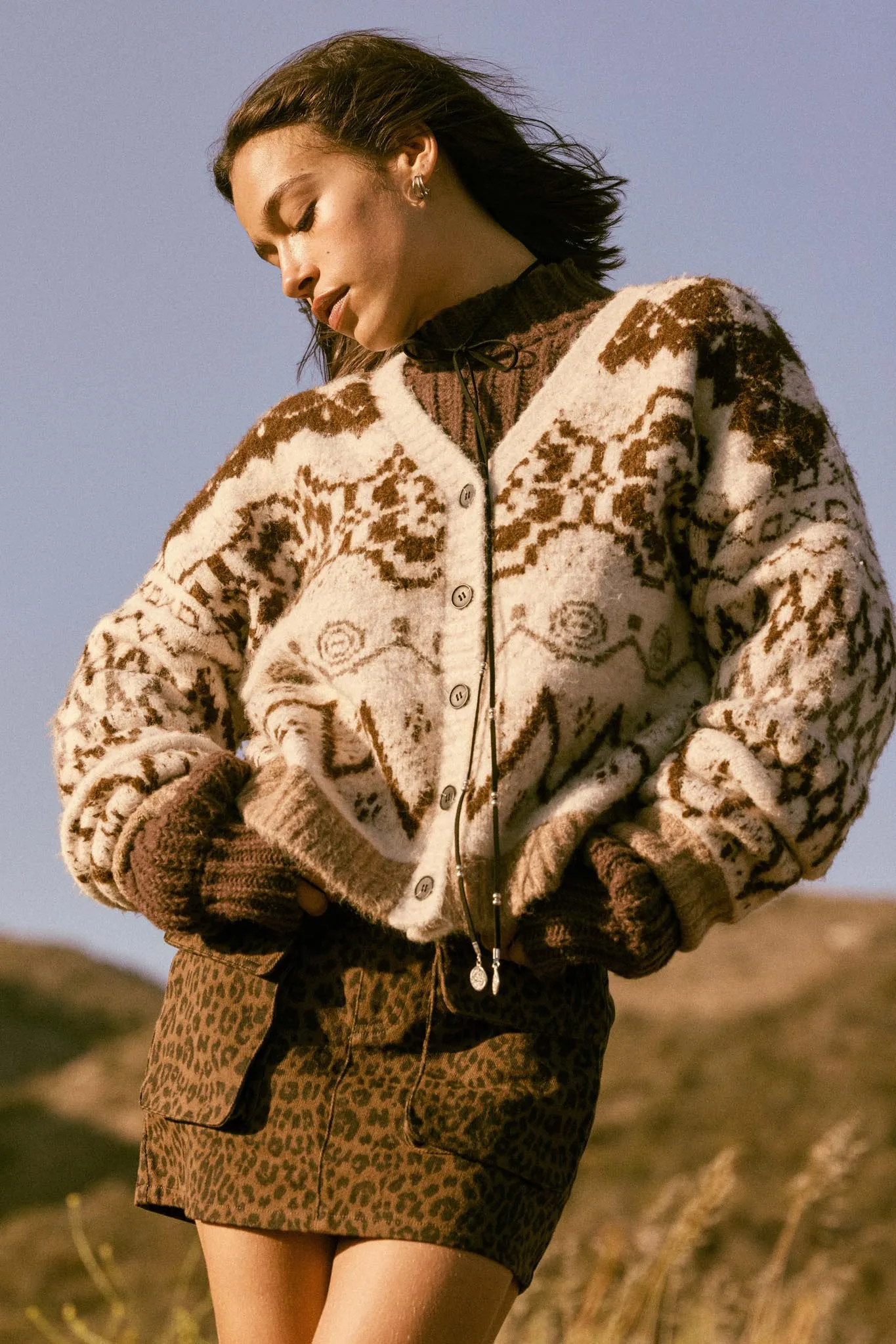 Jungle Girl Leopard Twill Cargo Mini Skirt sold by Promesa product image thumbnail 3