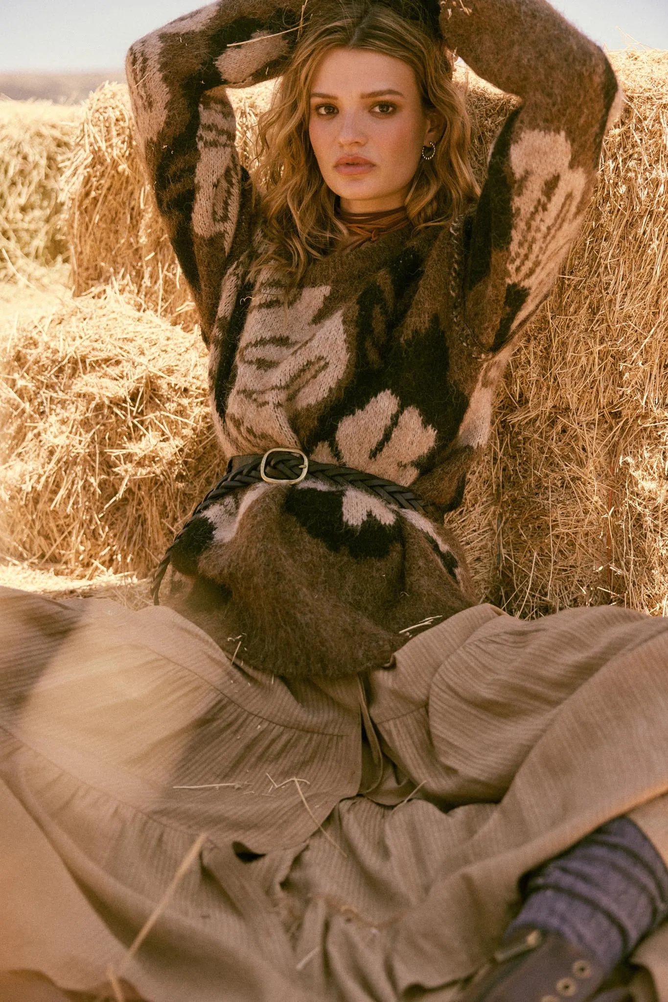 Cozy Bouquet Floral Jacquard-Knit Sweater sold by Promesa product image thumbnail 3