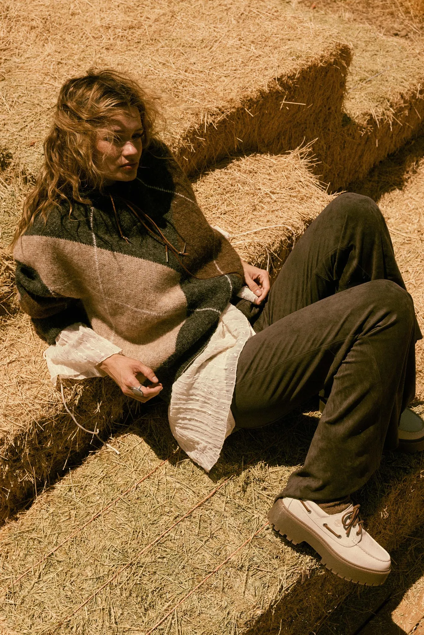 Crossing Paths Argyle Knit Collared Sweater sold by Promesa product image thumbnail 4