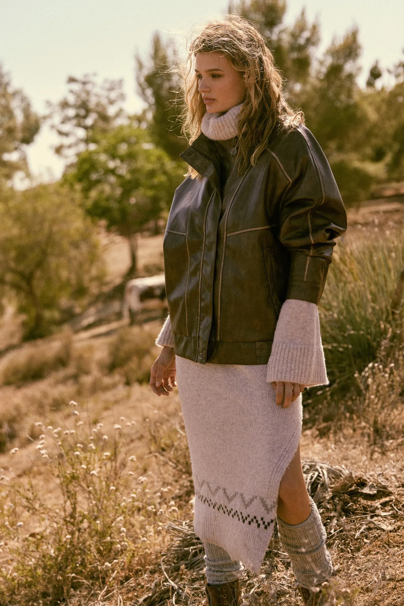 Soul Rider Vegan Leather Oversize Jacket sold by Promesa product image thumbnail 2