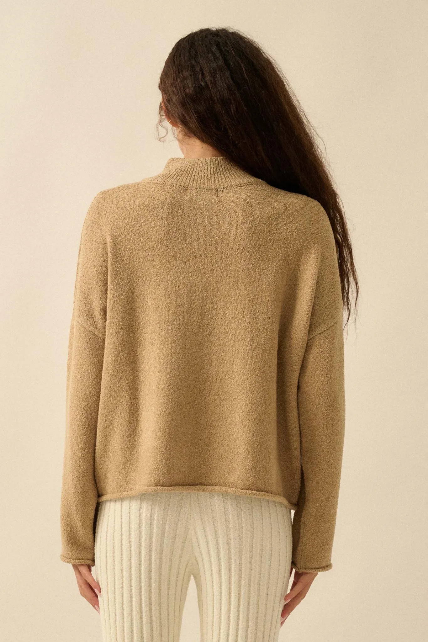 Promise the Label Textured Knit Half-Zip Sweater sold by Promesa product image thumbnail 2
