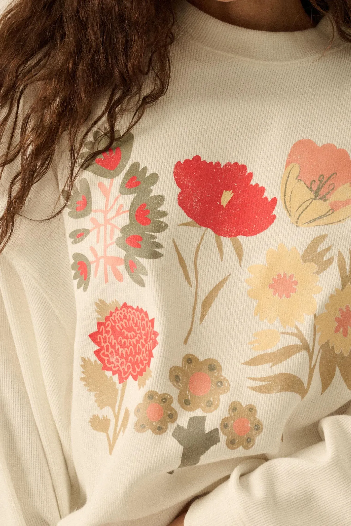 Fall Flowers Floral Thermal Graphic Top sold by Promesa product image thumbnail 2