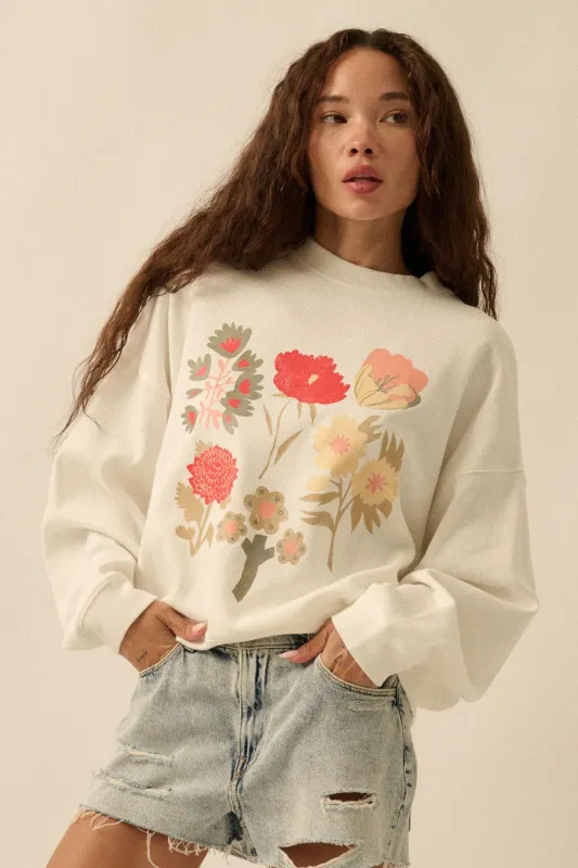 Fall Flowers Floral Thermal Graphic Top sold by Promesa