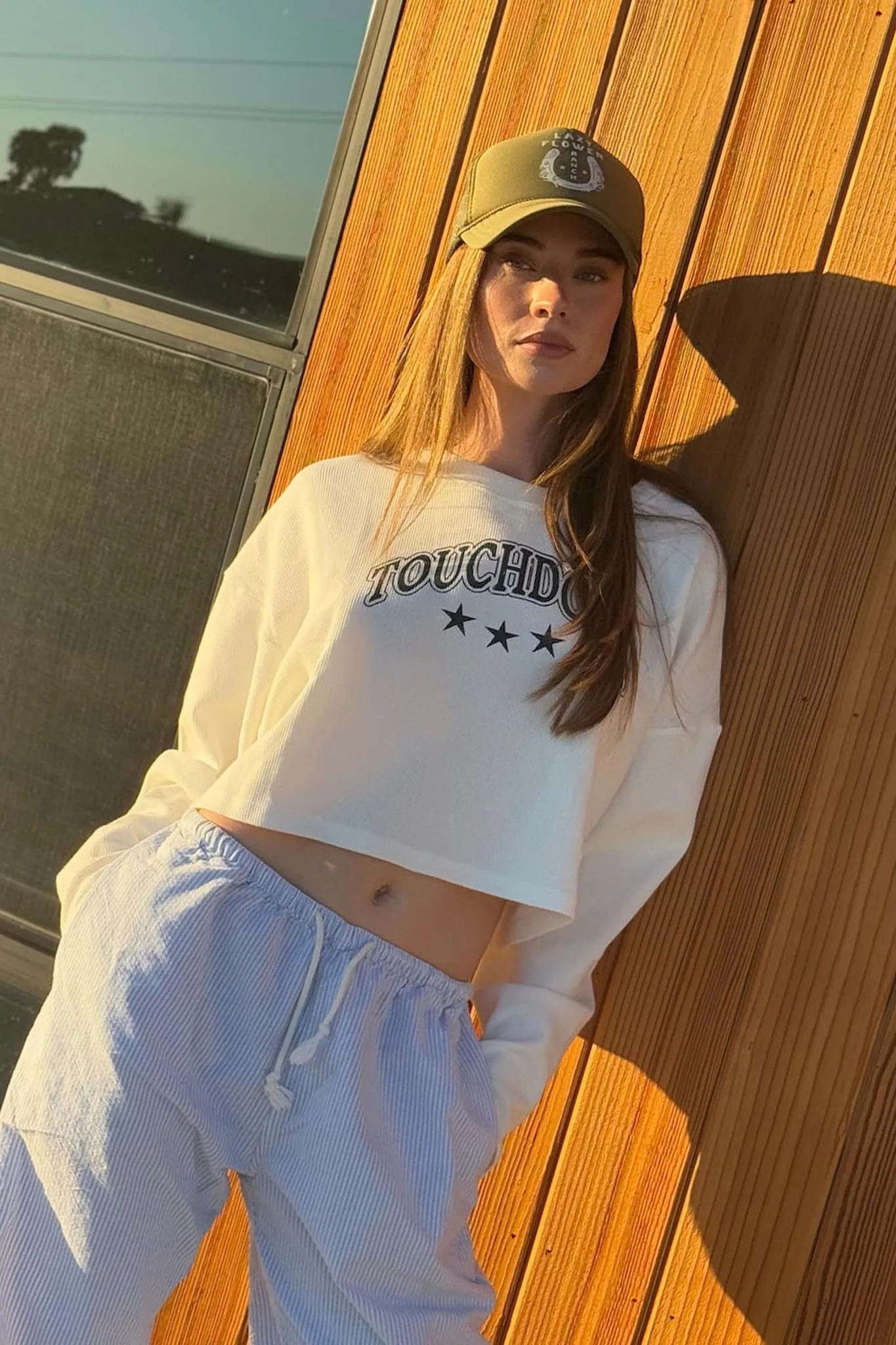 Touchdown Cropped Thermal Graphic Top sold by Promesa product image thumbnail 3