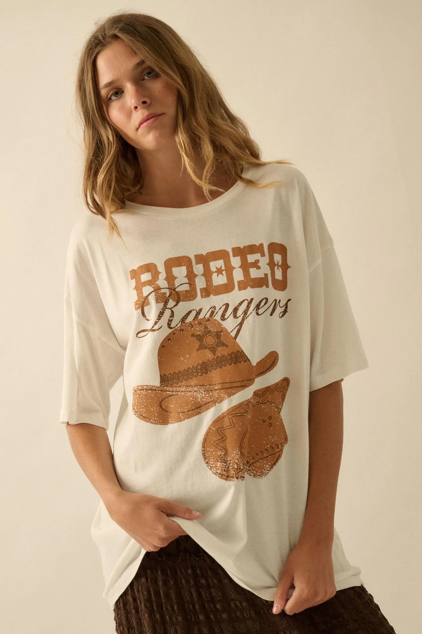 Rodeo Rangers Garment-Wash Oversize Graphic Tee sold by Promesa product image thumbnail 4
