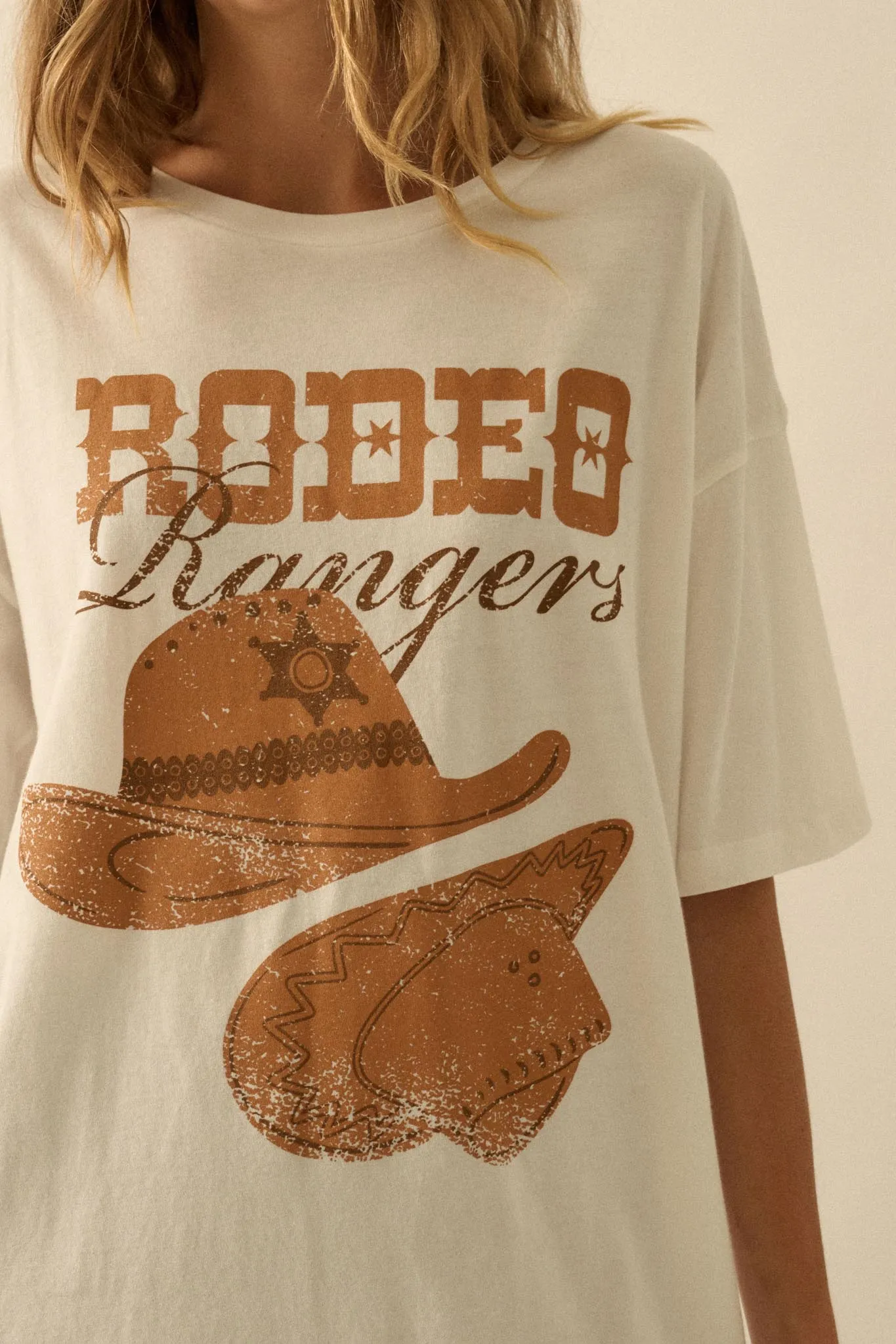 Rodeo Rangers Garment-Wash Oversize Graphic Tee sold by Promesa product image thumbnail 2