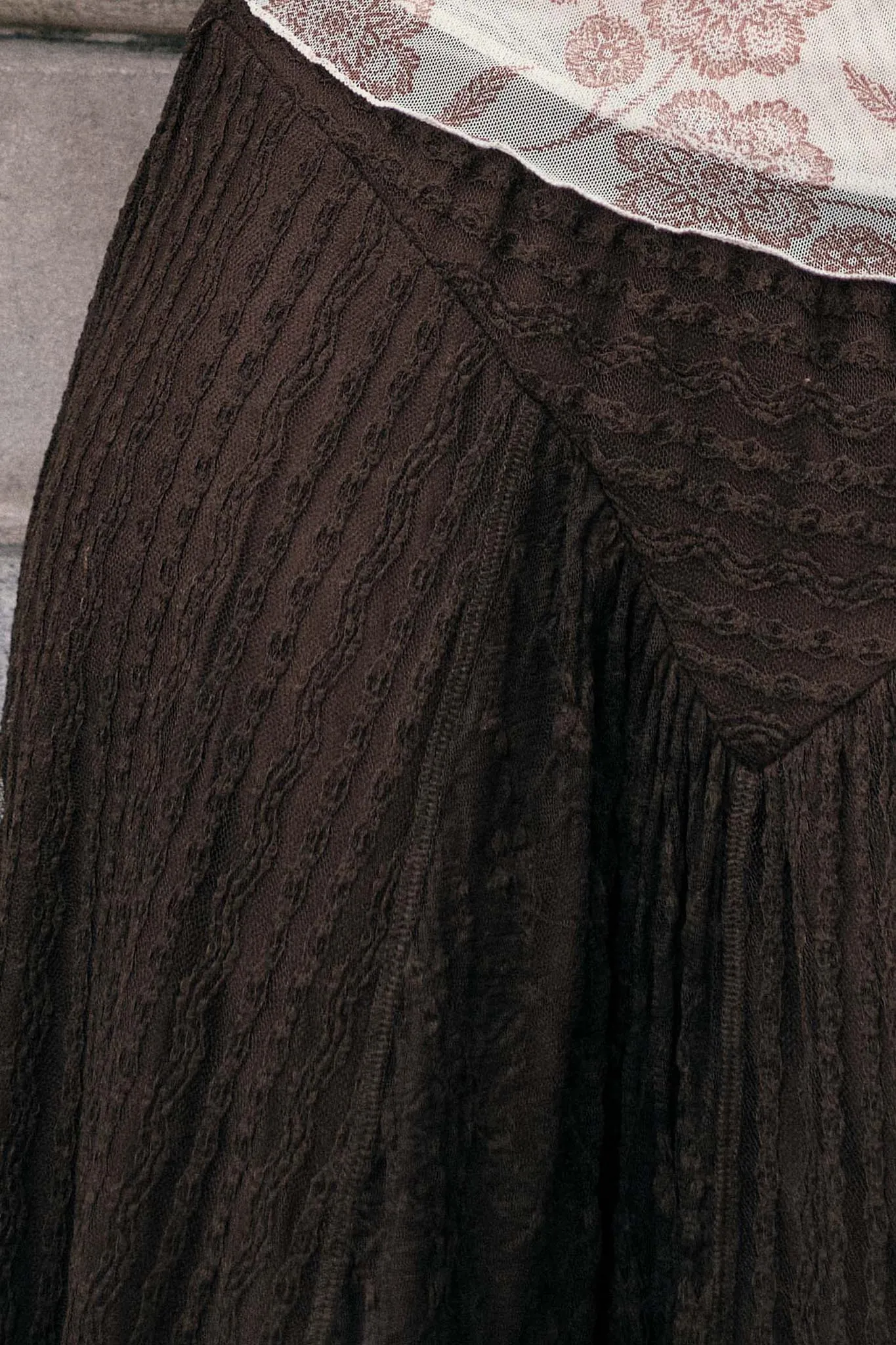 Just Divine Lace Drop-Waist Handkerchief Midi Skirt sold by Promesa product image thumbnail 4
