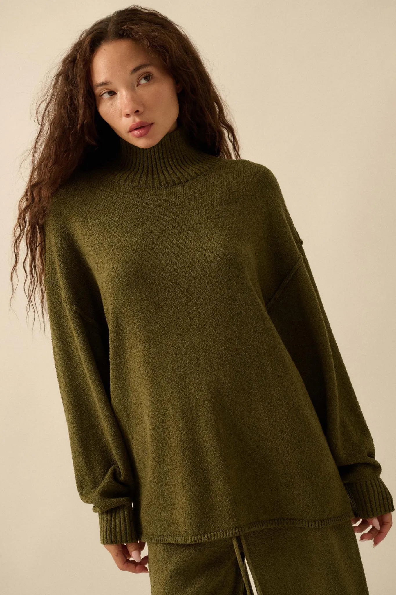 Promise the Label Textured Mock-Neck Sweater sold by Promesa product image thumbnail 4