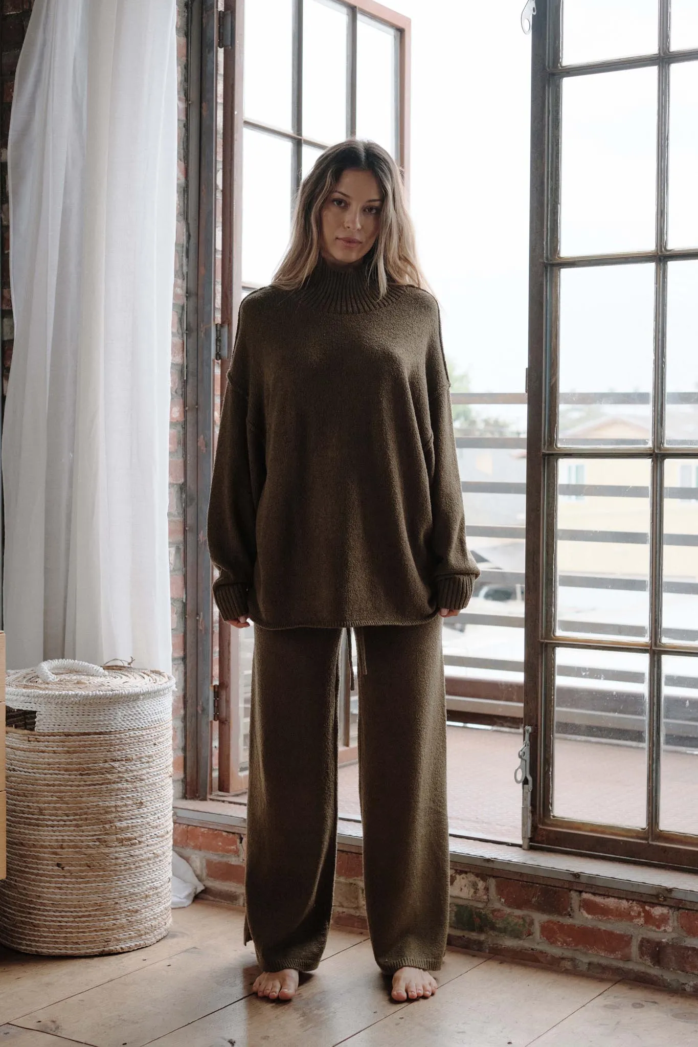 Promise the Label Textured Mock-Neck Sweater sold by Promesa product image thumbnail 3