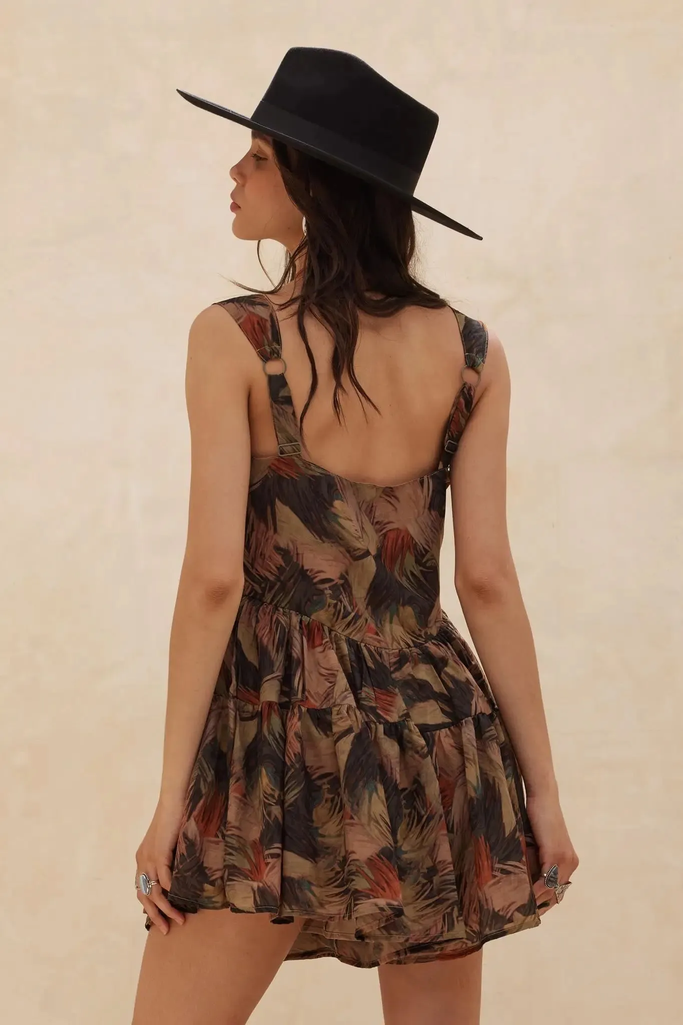 Just Imagine Abstract-Print Tiered Ruffle Romper sold by Promesa product image thumbnail 2