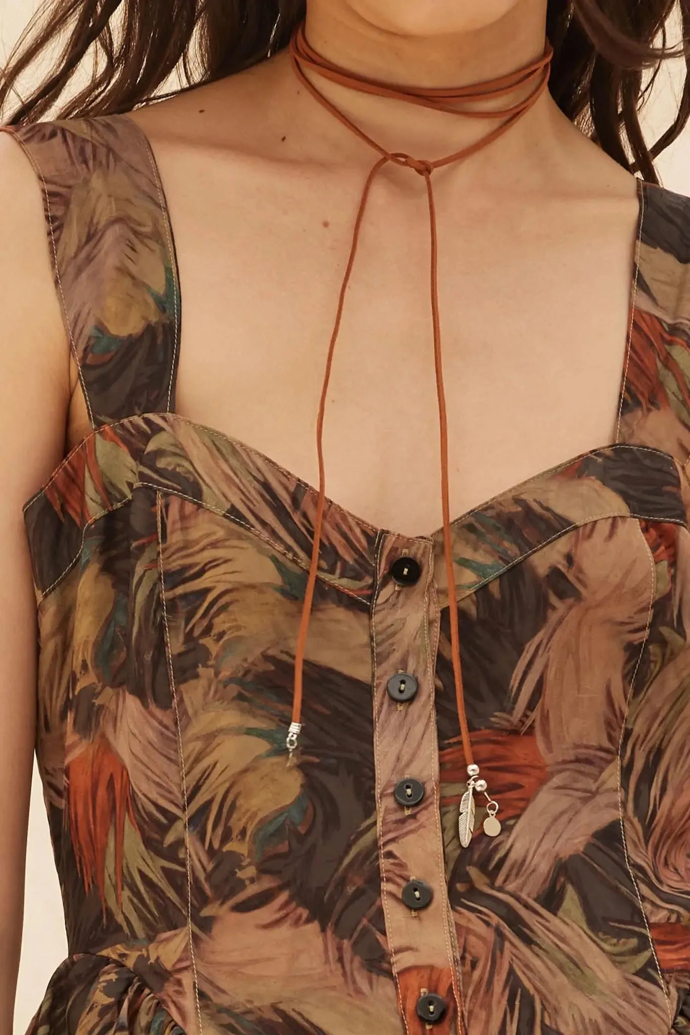 Just Imagine Abstract-Print Tiered Ruffle Romper sold by Promesa product image thumbnail 4
