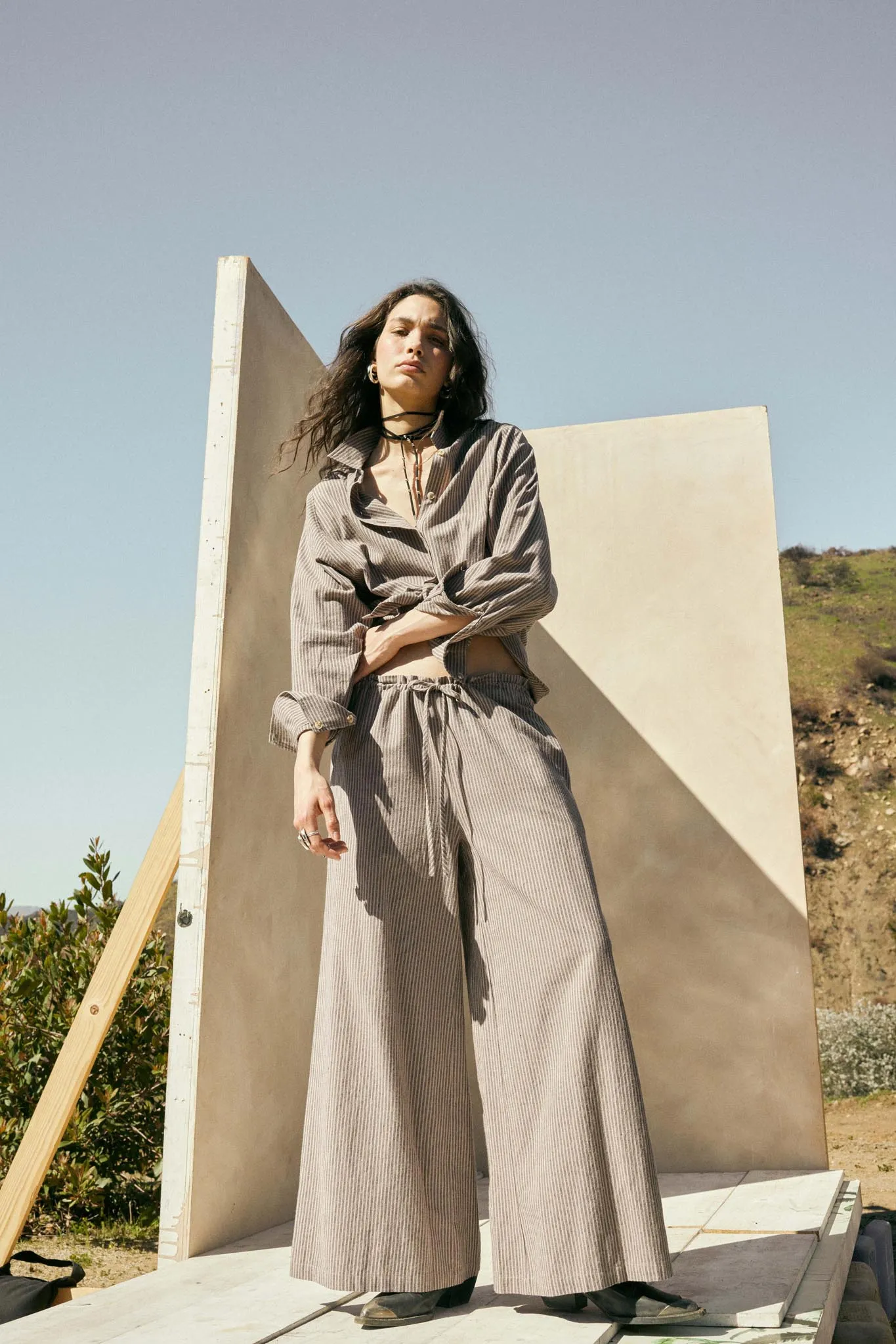 Straight Ahead Double Pinstripe Button-Up Shirt sold by Promesa product image thumbnail 2