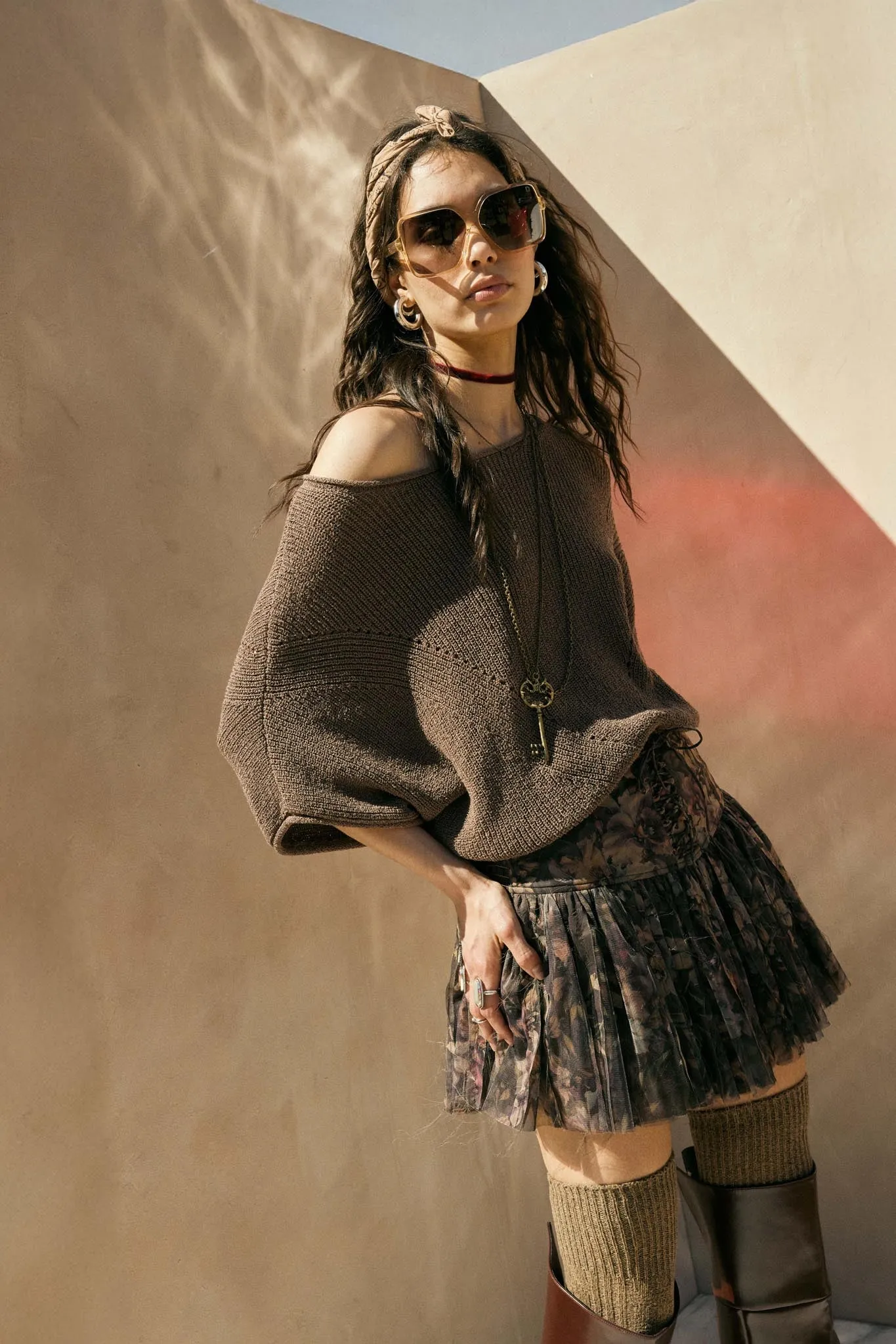 Blossoming Bliss Floral Drop-Waist Mini Skort sold by Promesa product image thumbnail 3