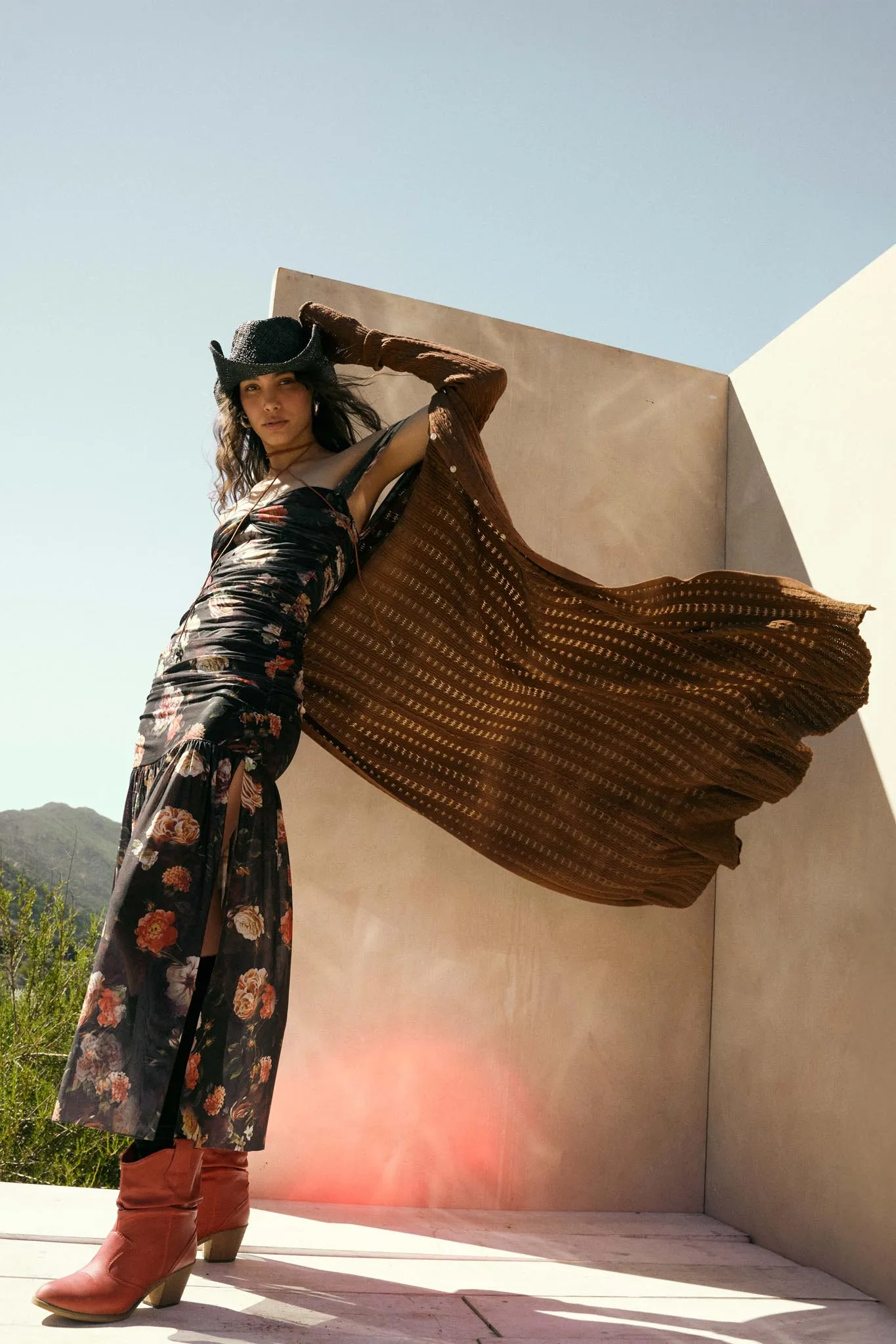 Away We Go Pointelle Rib-Knit Duster Cardigan sold by Promesa