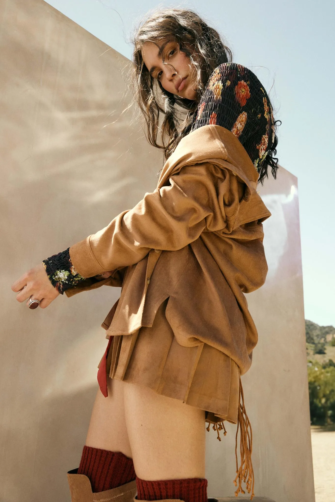 Soft Launch Vegan Suede Button-Up Shirt sold by Promesa product image thumbnail 3