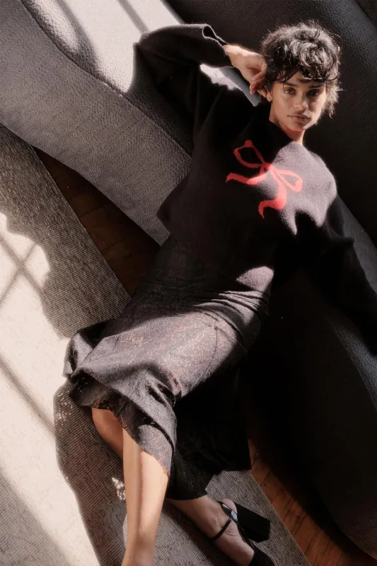 Moment in Time Floral Lace Mermaid Maxi Skirt sold by Promesa