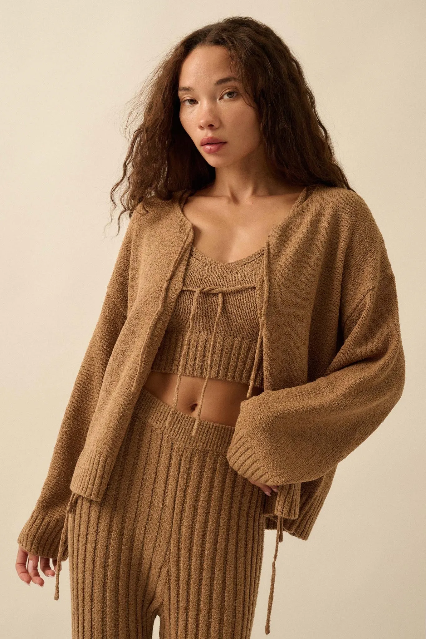 Promise the Label Textured Knit Cardigan and Tank sold by Promesa product image thumbnail 4