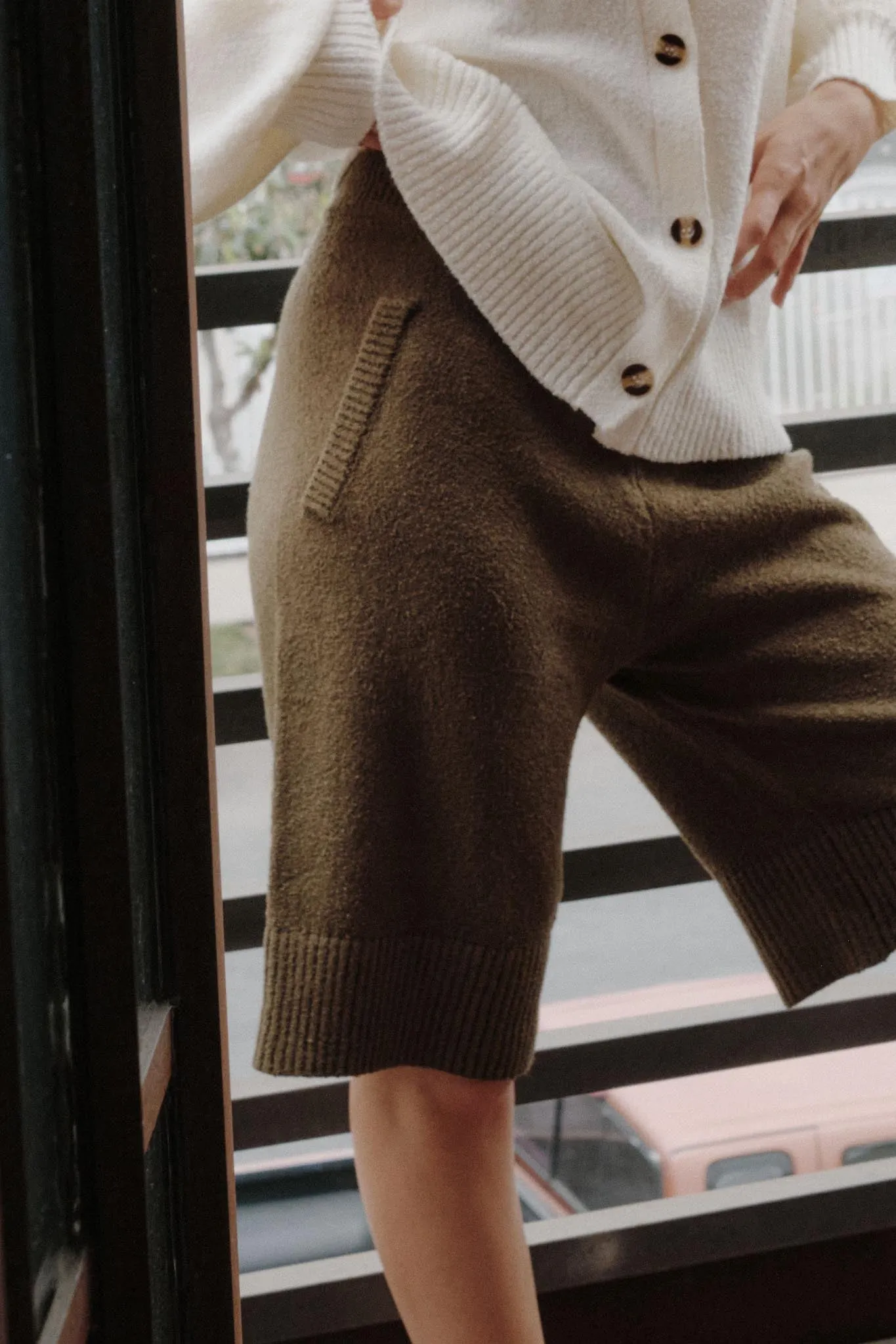 Promise the Label Textured Knit Sweater Shorts sold by Promesa product image thumbnail 2