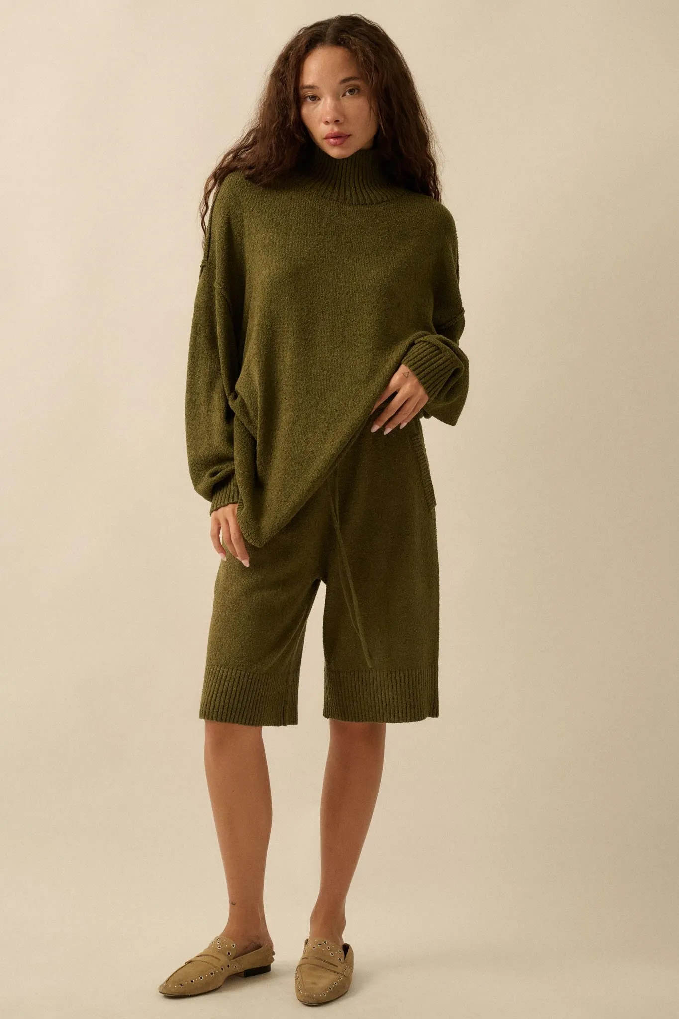 Promise the Label Textured Knit Sweater Shorts sold by Promesa product image thumbnail 5